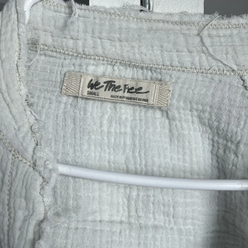 Free People Summer Daydream Knit Gauze Top, NWOT - Picture 4 of 7